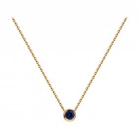 Золотое колье SOKOLOV 2070046 с сапфиром 2070046 фото
