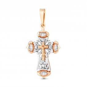 Золотая подвеска AQUAMARINE 20736 с фианитом 20736 фото