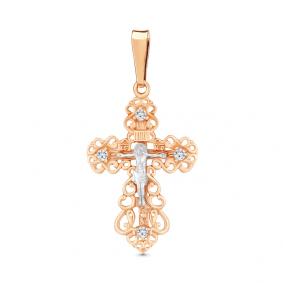 Золотая подвеска AQUAMARINE 20769 с фианитом 20769 фото