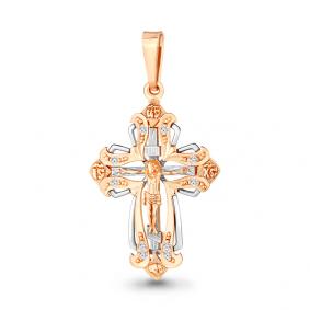 Золотая подвеска AQUAMARINE 20771А с фианитом 20771А фото