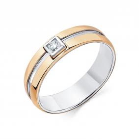 Кольцо из комбинированного золота Мастер Бриллиант 20M1-401255-00-00 с бриллиантом 20M1-401255-00-00 фото