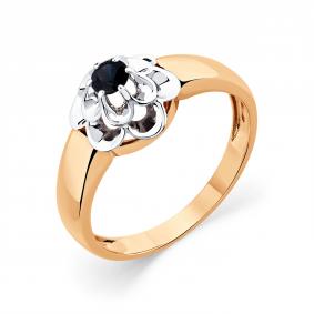 Кольцо из комбинированного золота Мастер Бриллиант 20M1-406169-00-02 с сапфиром 20M1-406169-00-02 фото