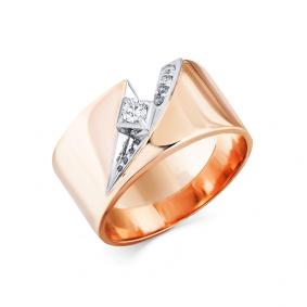 Кольцо из комбинированного золота Мастер Бриллиант 20M1-408133-00-00 с бриллиантом 20M1-408133-00-00 фото