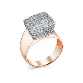 Кольцо из комбинированного золота Мастер Бриллиант 20M1-408175-00-00 с бриллиантом 20M1-408175-00-00 фото