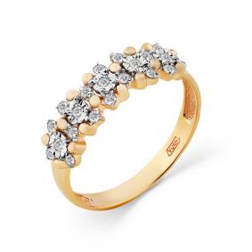 Кольцо из комбинированного золота Мастер Бриллиант 20M1-408458-00-00 с бриллиантом 20M1-408458-00-00 фото