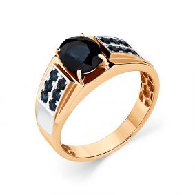 Кольцо из комбинированного золота Мастер Бриллиант 20M1-408922-00-02 с сапфиром 20M1-408922-00-02 фото