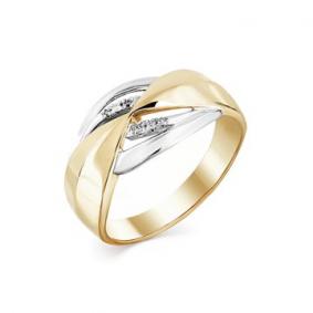 Кольцо из комбинированного золота Мастер Бриллиант 20M1-508002-00-00 с бриллиантом 20M1-508002-00-00 фото