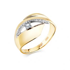 Кольцо из комбинированного золота Мастер Бриллиант 20M1-508135-00-00 с бриллиантом 20M1-508135-00-00 фото