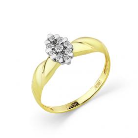 Кольцо из комбинированного золота Мастер Бриллиант 20M1-508381-00-00 с бриллиантом 20M1-508381-00-00 фото