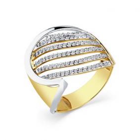 Кольцо из комбинированного золота Мастер Бриллиант 20M1-508596-00-00 с бриллиантом 20M1-508596-00-00 фото