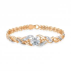 Браслет из комбинированного золота Мастер Бриллиант 20M10-420025-00-00 с бриллиантом 20M10-420025-00-00 фото