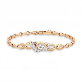 Браслет из комбинированного золота Мастер Бриллиант 20M10-420082-00-00 с бриллиантом 20M10-420082-00-00 фото