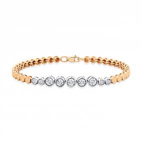 Браслет из комбинированного золота Мастер Бриллиант 20M10-420329-00-00 с бриллиантом 20M10-420329-00-00 фото