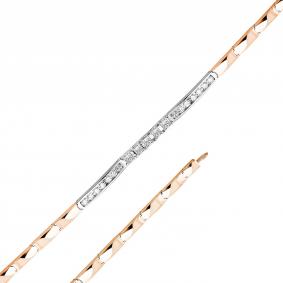 Браслет из комбинированного золота Мастер Бриллиант 20M10-420377-00-00 с бриллиантом 20M10-420377-00-00 фото