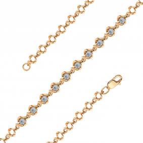 Браслет из комбинированного золота Мастер Бриллиант 20M10-420531-00-00 с бриллиантом 20M10-420531-00-00 фото