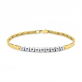 Браслет из комбинированного золота Мастер Бриллиант 20M10-520015-00-00 с бриллиантом 20M10-520015-00-00 фото