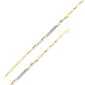 Браслет из комбинированного золота Мастер Бриллиант 20M10-520353-00-00 с бриллиантом 20M10-520353-00-00 фото