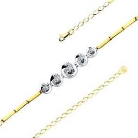 Браслет из комбинированного золота Мастер Бриллиант 20M10-520405-00-00 с бриллиантом 20M10-520405-00-00 фото