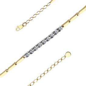 Браслет из комбинированного золота Мастер Бриллиант 20M10-520408-00-00 с бриллиантом 20M10-520408-00-00 фото