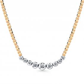 Колье из комбинированного золота Мастер Бриллиант 20M6-460351-00-00 с бриллиантом 20M6-460351-00-00 фото