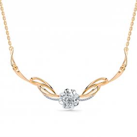 Колье из комбинированного золота Мастер Бриллиант 20M6-460359-00-00 с бриллиантом 20M6-460359-00-00 фото