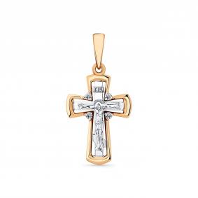 Подвеска из комбинированного золота Мастер Бриллиант 20M8-480223-00-00 с бриллиантом 20M8-480223-00-00 фото