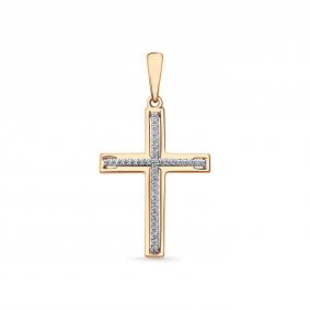 Подвеска из комбинированного золота Мастер Бриллиант 20M8-480443-00-00 с бриллиантом 20M8-480443-00-00 фото