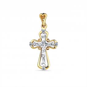 Подвеска из комбинированного золота Мастер Бриллиант 20M8-580187-00-00 с бриллиантом 20M8-580187-00-00 фото