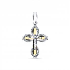 Подвеска из комбинированного золота Мастер Бриллиант 20M8-580448-00-70 с бриллиантом 20M8-580448-00-70 фото