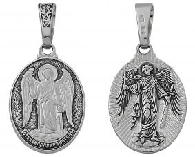 Подвеска-иконка Ангел хранитель из черненого серебра Высоковы 585 21-002040-115000 21-002040-115000 фото