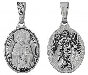 Серебряная подвеска-иконка Святитель Сергий Радонежский Высоковы 585 21-002041-115000 21-002041-115000 фото
