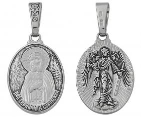 Подвеска-иконка Серафим Саровский из черненого серебра Высоковы 21-002042-115000 21-002042-115000 фото