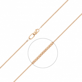 Золотая цепь плетение Панцирное Platina 21-0103-040-1110-17 21-0103-040-1110-17 фото