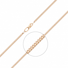 Золотая цепь плетение Панцирное Platina 21-0103-060-1110-17 21-0103-060-1110-17 фото