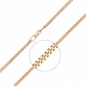 Золотая цепь плетение Панцирное Platina 21-0103-080-1110-17 21-0103-080-1110-17 фото