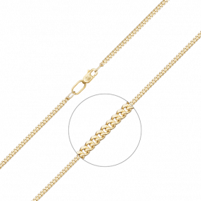 Цепь плетение Панцирное из лимонного золота Platina 21-0113-060-1130-17 21-0113-060-1130-17 фото