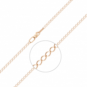 Золотая цепь плетение Ромб Platina 21-0203-040-1110-17 21-0203-040-1110-17 фото