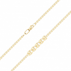 Цепь плетение Лав из лимонного золота Platina 21-0413-040-1130-17 21-0413-040-1130-17 фото