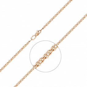 Золотая цепь плетение Нонна Platina 21-0503-040-1110-17 21-0503-040-1110-17 фото