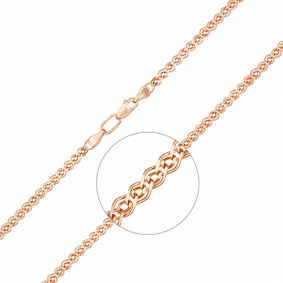 Золотая цепь плетение Нонна Platina 21-0503-050-1110-17 21-0503-050-1110-17 фото