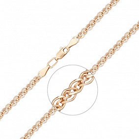 Золотая цепь плетение Нонна Platina 21-0503-060-1110-17 21-0503-060-1110-17 фото