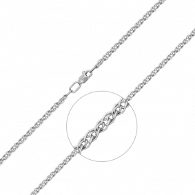 Цепь плетение Нонна из белого золота Platina 21-0511-040-1120-17 21-0511-040-1120-17 фото