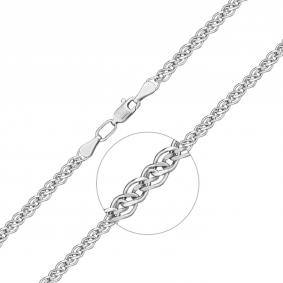 Цепь плетение Нонна из белого золота Platina 21-0511-060-1120-17 21-0511-060-1120-17 фото