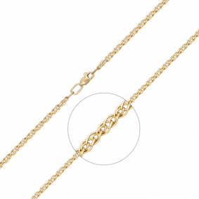 Цепь плетение Нонна из лимонного золота Platina 21-0513-040-1130-17 21-0513-040-1130-17 фото
