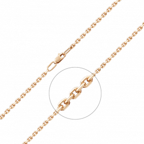 Золотая цепь плетение Якорное Platina 21-0803-080-1110-17 21-0803-080-1110-17 фото