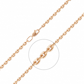 Золотая цепь плетение Якорное Platina 21-0803-100-1110-17 21-0803-100-1110-17 фото