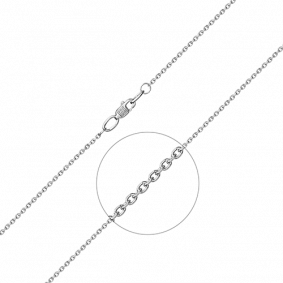 Цепь плетение Якорное из белого золота Platina 21-0811-040-1120-17 21-0811-040-1120-17 фото