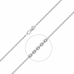 Цепь плетение Якорное из белого золота Platina 21-0811-050-1120-17 21-0811-050-1120-17 фото
