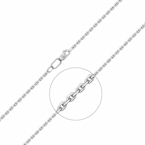 Цепь плетение Якорное из белого золота Platina 21-0811-060-1120-17 21-0811-060-1120-17 фото