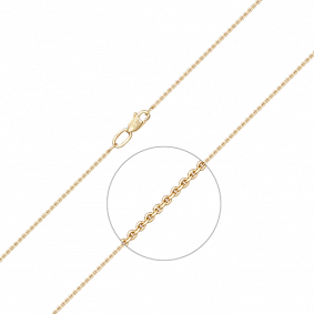 Цепь плетение Якорное из лимонного золота Platina 21-0813-030-1130-17 21-0813-030-1130-17 фото